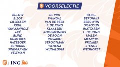 荷兰队大名单：德容德佩领衔，范戴克德利赫特双双缺席